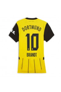 Borussia Dortmund Julian Brandt #10 Fotballdrakt Hjemme Klær Dame 2024-25 Korte ermer